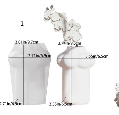 Molde de Silicona florero nube para Cemento, Yeso y Resina – Artesanal