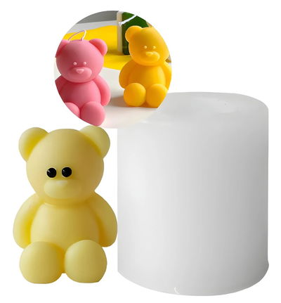 Molde de silicona osito Velas, Cemento, Resina y Yeso