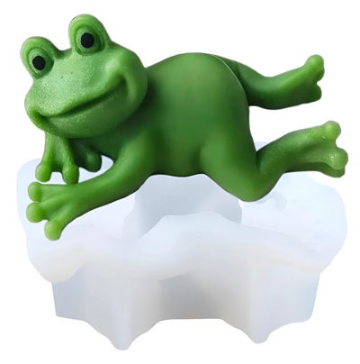 Molde de silicona ranita Velas, Cemento, Resina y Yeso