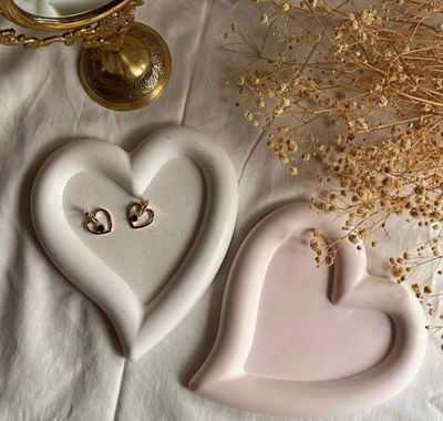 Molde de silicona corazón– Cemento, Resina y Yeso