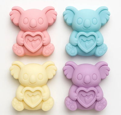 Molde de silicona koalas Velas, Cemento, Resina y Yeso