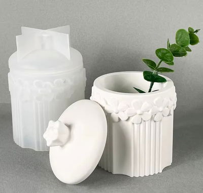 Molde de Silicona alhajero flores Cemento, Yeso y Resina –  Artesanal