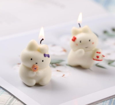 Molde de silicona conejito 11x3 jabones Velas, Cemento, Resina y Yeso