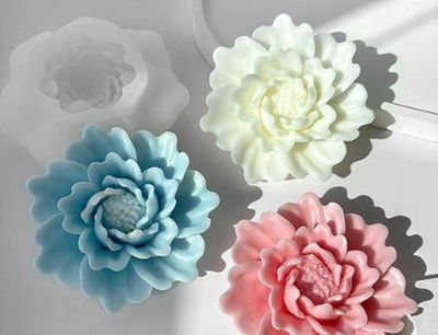 Molde de silicona flor 10h12 – Cemento, Resina, Yeso y Velas
