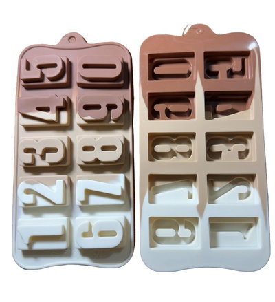 Molde de Silicona numeros para Cemento, Yeso y Resina –  velas