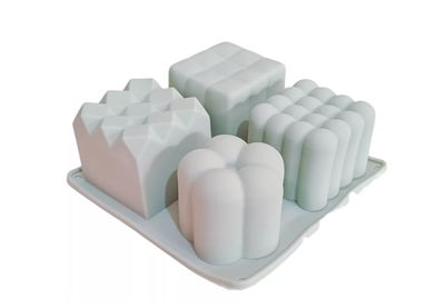 Molde de Silicona cubos chicos para Cemento, Yeso y Resina –  velas