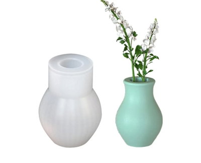 Molde de Silicona mini florero 3727  para Cemento, Yeso y Resina –  Artesanal
