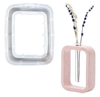 Molde de Silicona florero 1710  para Cemento, Yeso y Resina –  Artesanal