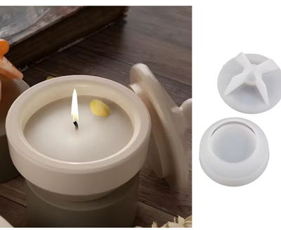 Molde de Silicona contenedor c tapa Cemento, Yeso y Resina – l