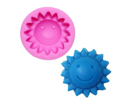 Molde de Silicona flor carita j149 para Cemento, Yeso y Resina –  velas