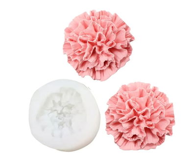 Molde de Silicona flor clavel grande 2d3 para Cemento, Yeso y Resina –  velas
