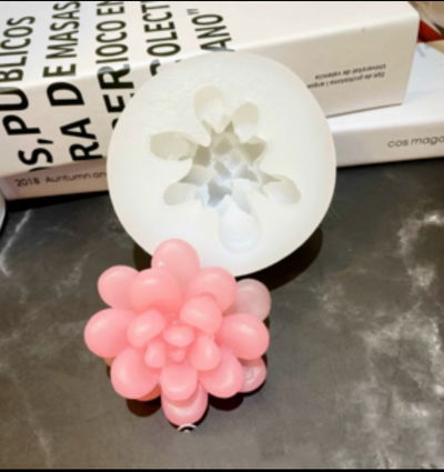 Molde de Silicona flor suculentas 1j5 para Cemento, Yeso y Resina –  velas