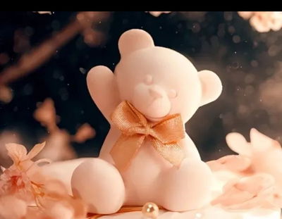 Molde de silicona osito 4233 jabones Velas, Cemento, Resina y Yeso