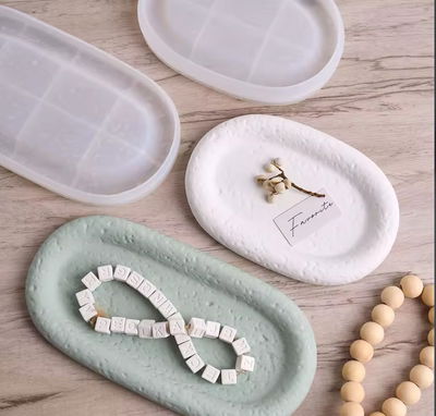 Molde de silicona bandeja rugosa gr Cemento, Resina y Yeso