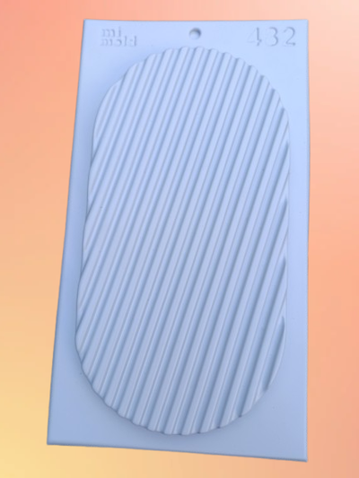 Molde termoformado bandeja rayas total  482– Cemento, resina o yeso