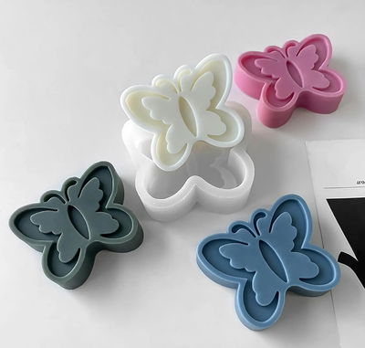 Molde de silicona mariposa L061 Velas, Cemento, Resina y Yeso