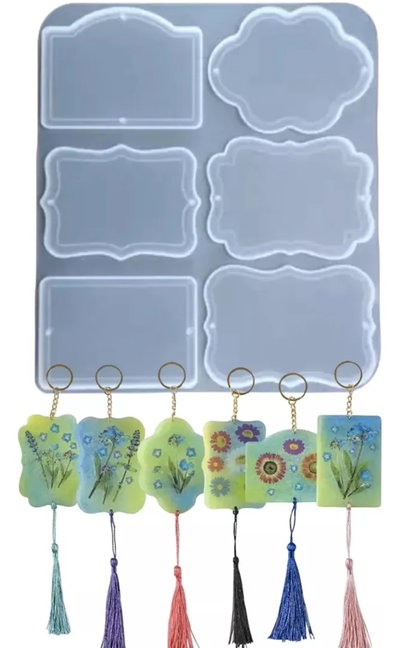 Molde de Silicona  placa tags 23s5 para Cemento, Yeso y Resina –  velas