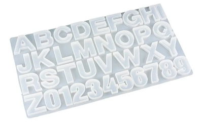 Molde de Silicona letras A30 para Cemento, Yeso y Resina –  velas