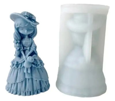 Molde de silicona nena 10W5 jabones Velas, Cemento, Resina y Yeso