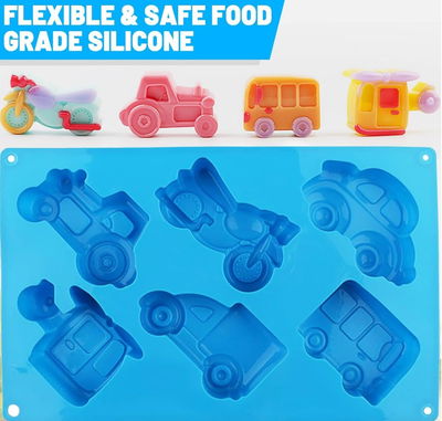 Molde de silicona autos varios   Velas, Cemento, Resina y Yeso