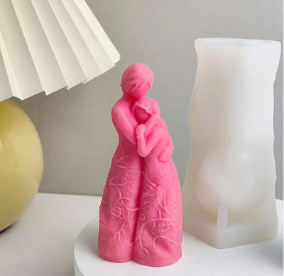 Molde de Silicona madre e hija para Cemento, Yeso y Resina – Artesanal