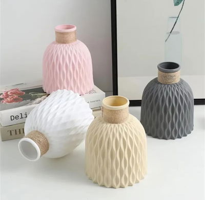 Molde de Silicona florero relieve para Cemento, Yeso y Resina – Artesanal