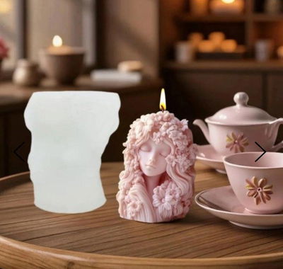 Molde de Silicona mujer para Cemento, Yeso y Resina – Artesanal