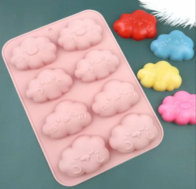 Molde de silicona nubes Velas, Cemento, Resina y Yeso