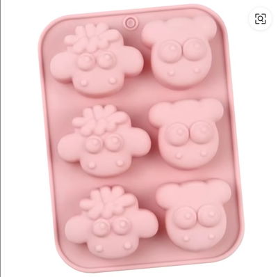 Molde de silicona ovejitas Velas, Cemento, Resina y Yeso