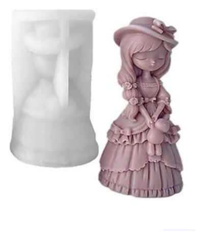 Molde de silicona nena 10z3 jabones Velas, Cemento, Resina y Yeso