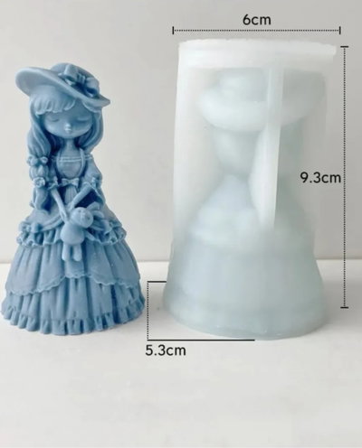 Molde de silicona nena 10z3 jabones Velas, Cemento, Resina y Yeso