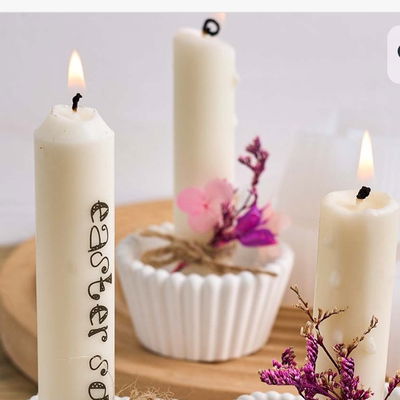 Molde de silicona portavela rayado redondo – Cemento, Resina y Yeso