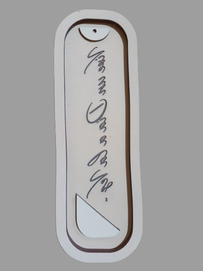 Molde goma flexible porta sahumerio frase 