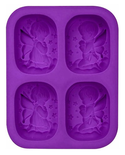 Molde de silicona jabones angelitos– jabones Velas, Cemento, Resina y Yeso