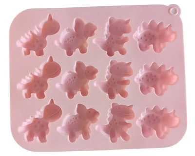 Molde de silicona placa dinosaurios Velas, Cemento, Resina y Yeso