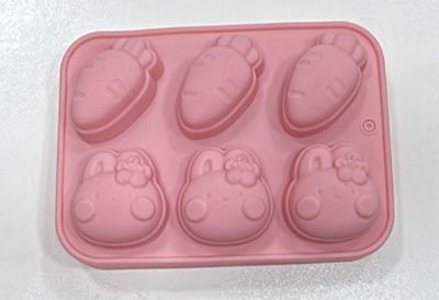 Molde de siliconaconejo zanahoria Velas, Cemento, Resina y Yeso