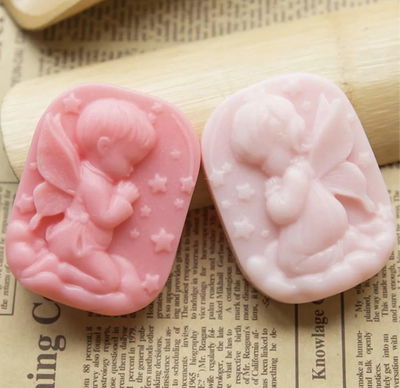 Molde de silicona jabones angelitos–  jabones Velas, Cemento, Resina y Yeso