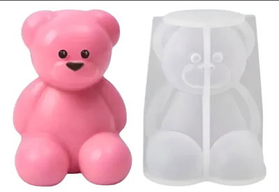 Molde de silicona osito 3668 jabones Velas, Cemento, Resina y Yeso