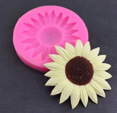 Molde de silicona flor 25r3– Cemento, Resina, Yeso y Velas