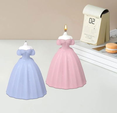 Molde de silicona vestido 3513 jabones Velas, Cemento, Resina y Yeso