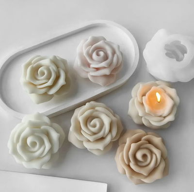 Molde de silicona flor 5d12– Cemento, Resina, Yeso y Velas