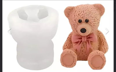 Molde de silicona osito 5h7  jabones Velas, Cemento, Resina y Yeso