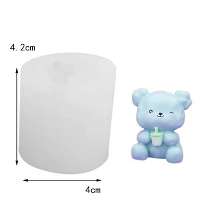 Molde de silicona osito 22x5 Velas, Cemento, Resina y Yeso