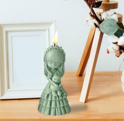 Molde de silicona nena 10y5 jabones Velas, Cemento, Resina y Yeso