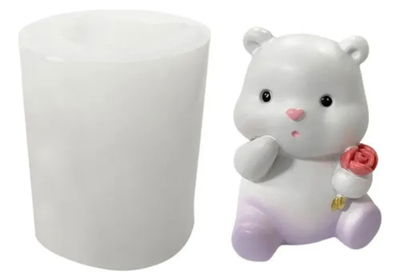 Molde de silicona osito 3809 Velas, Cemento, Resina y Yeso