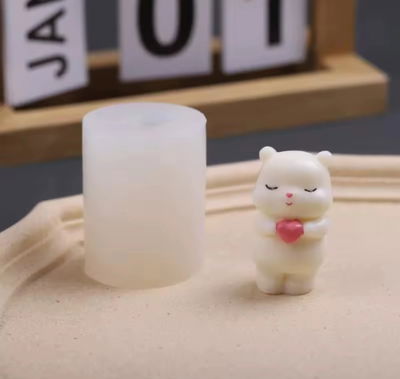Molde de silicona osito 3810 Velas, Cemento, Resina y Yeso