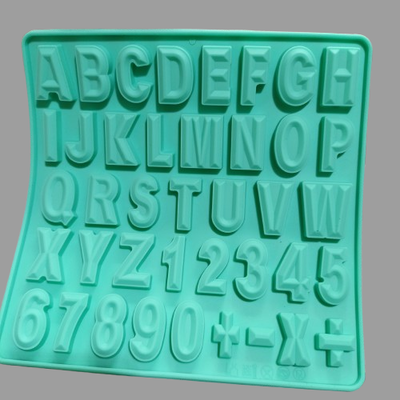 Molde de Silicona abc chico para Cemento, Yeso y Resina – velas