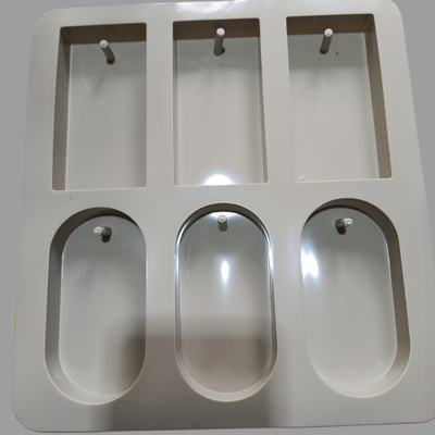 Molde de Silicona  placa tags grueso para Cemento, Yeso y Resina –  velas
