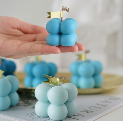 Molde de Silicona placa mini bubble para Cemento, Yeso y Resina – velas