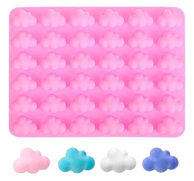 Molde de silicona mini nubes Velas, Cemento, Resina y Yeso